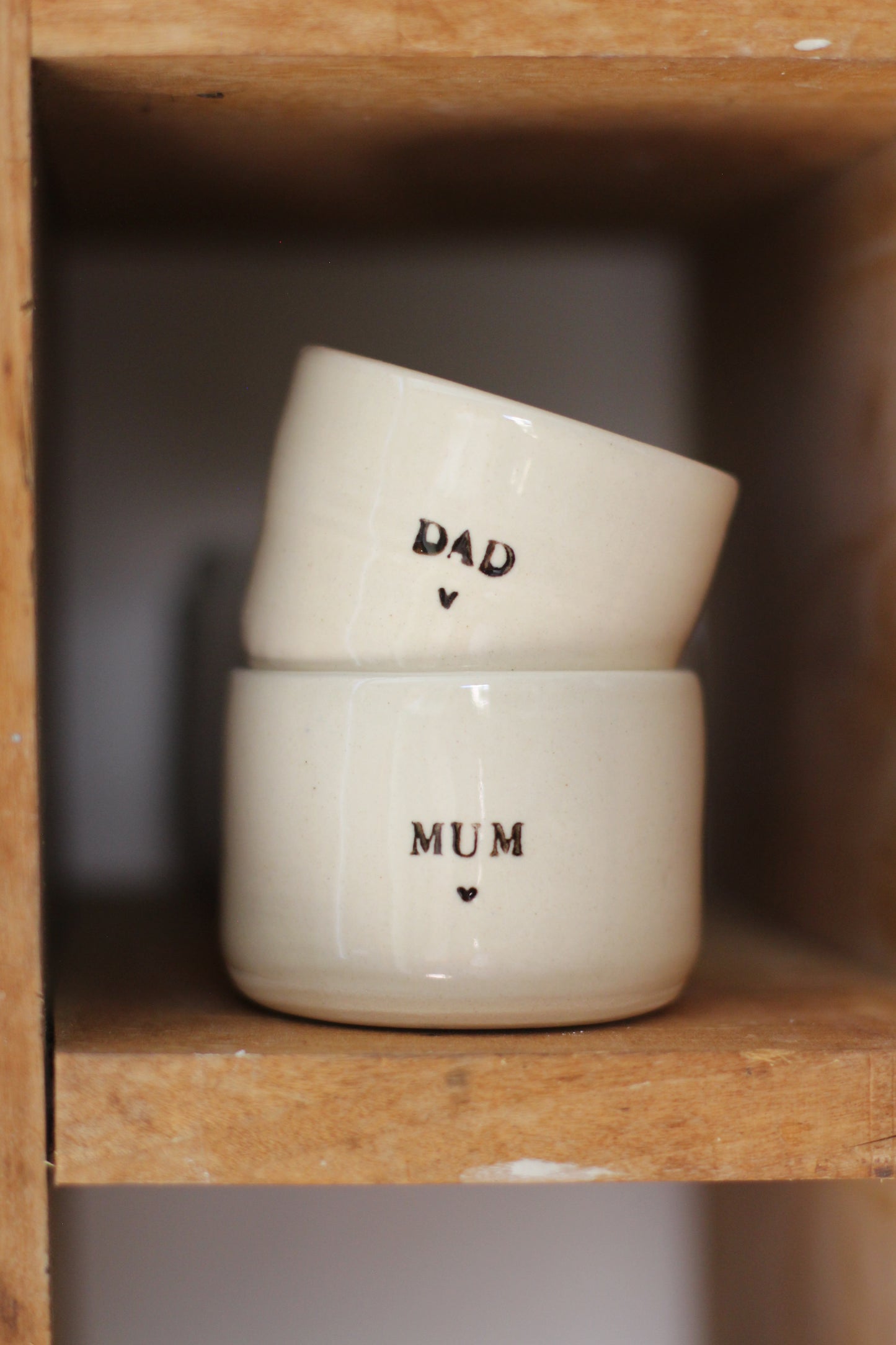 La tasse "mum" & "dad"