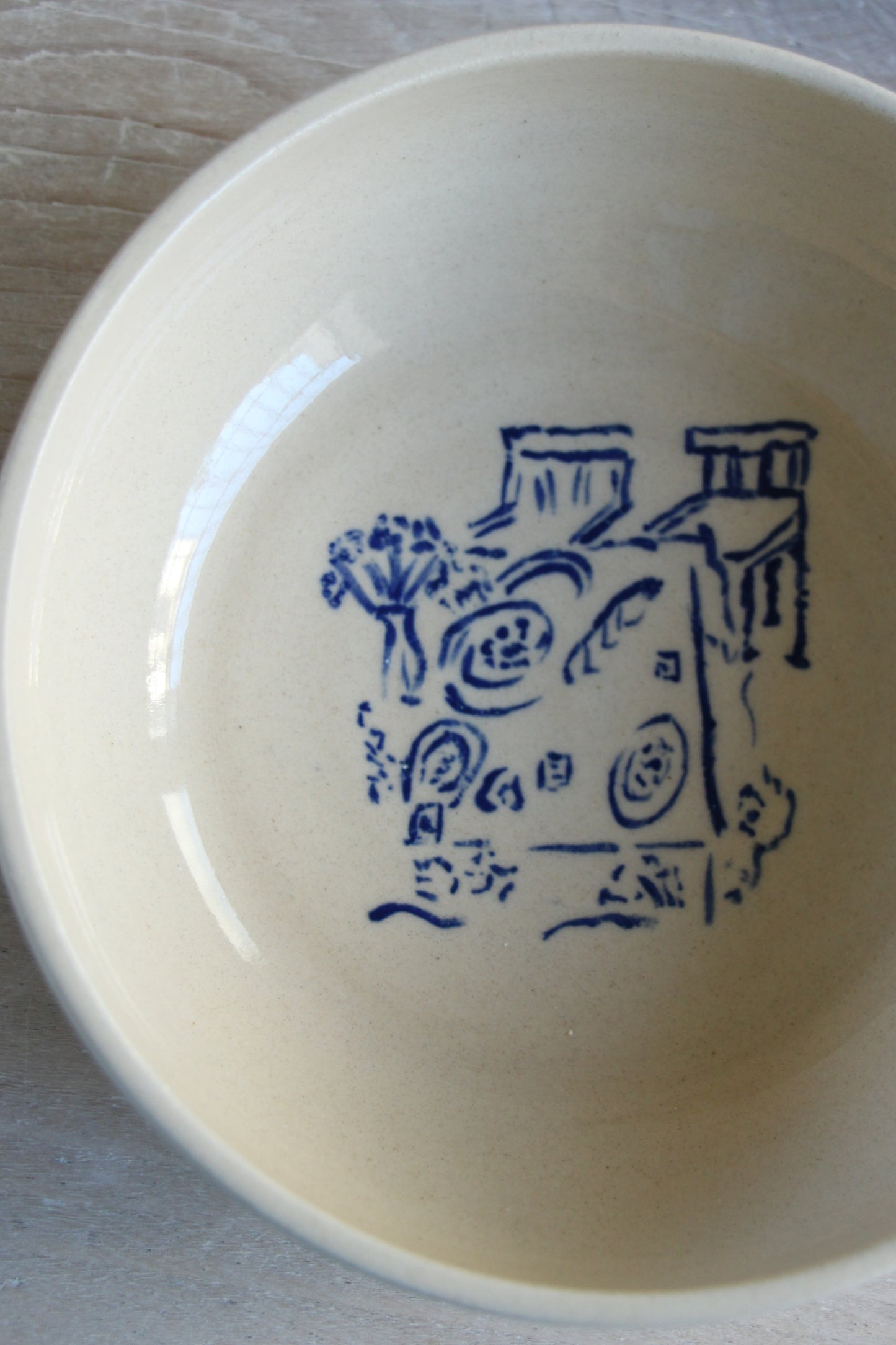 Assiette creuse "Méditerranée" - en PRÉ-COMMANDE