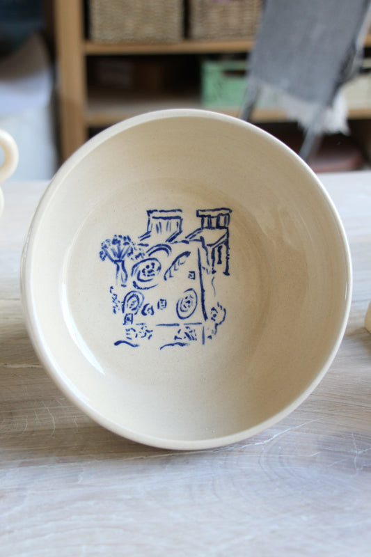 Assiette creuse "Méditerranée" - en PRÉ-COMMANDE
