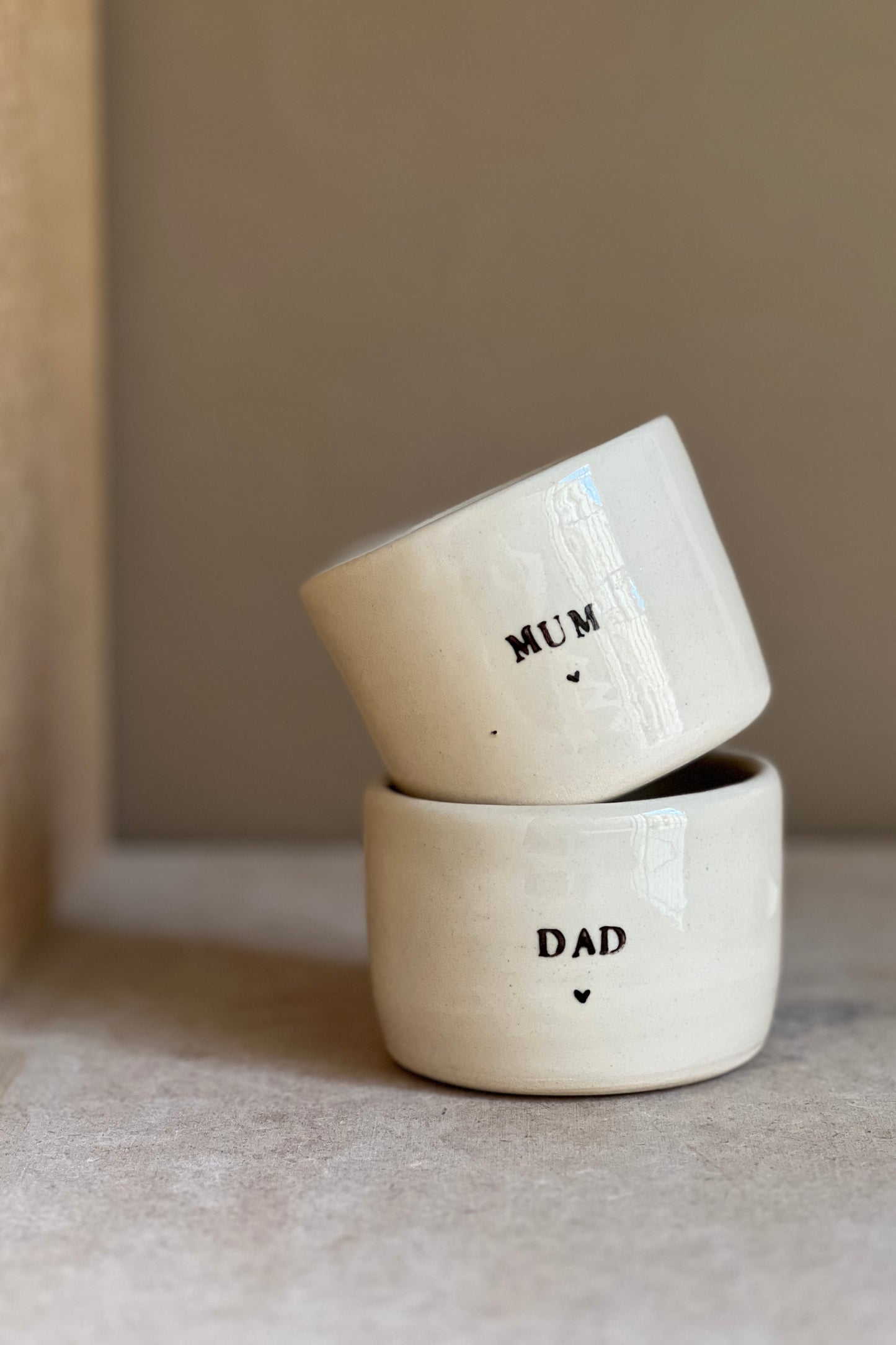 La tasse "mum" & "dad"