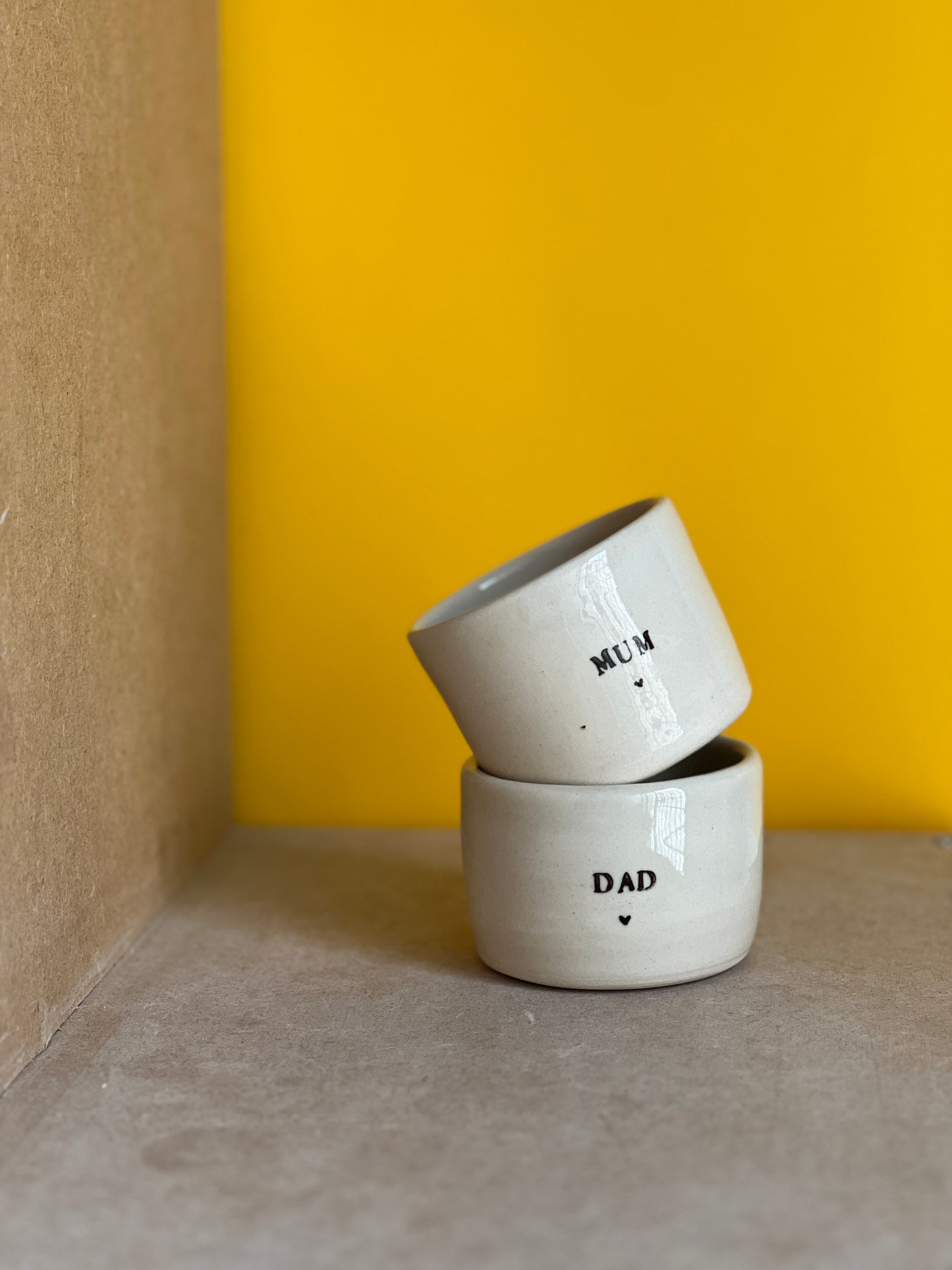 La tasse "mum" & "dad"