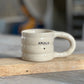 mug bubble artisanal fait à la main avec inscription amour tamponnée en ceramique à Montpellier
